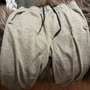 Nike Black and Grey Dri-FIT Sweatpants